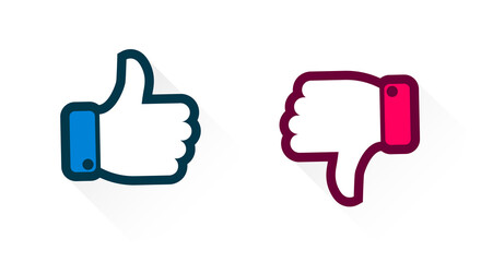 thumb up and down gesture