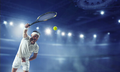 Professional tennis player . Mixed media
