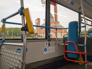 View from the bus to the mosque
