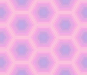 Vector pastel abstract gradient stripe backgrounds. Seamless pattern geometric shape hexagon color stripe light shade pink, purple, violet, crimson. Multicolor geometrical backdrop design print 
