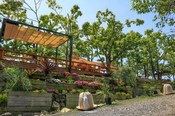 gazebo in the garden