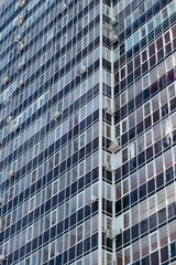 Obraz premium Residential complex. Business class apartments with a bright and colorful facade. Modern architecture. The facade of the house.