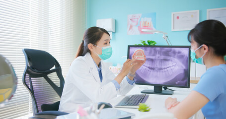 woman at dental clinic © ryanking999