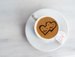love heart coffee  love delight 