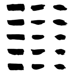 Hand painted brush strokes.Grunge brush strokes.