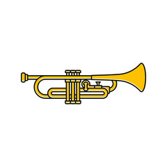 Obraz na płótnie Canvas Trumpet icon. Trumpet symbol flat style icon design. vector illustration