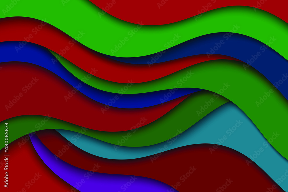 Poster abstract wavy paper background. illustration with waves. curve lines.