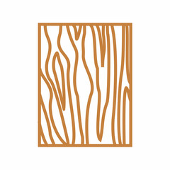 square wood pattern logo design