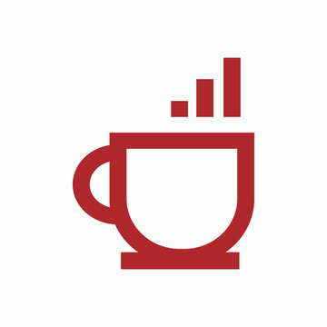 drick cup chart cafe logo design