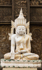 Buddha statue at Gangaramaya Temple, Colombo, Sri Lanka