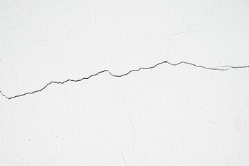 Image for use as a background, cracked white wall, which is still a small line, not very large. Which the renovation is still easy