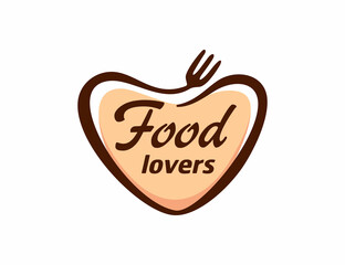 Food lover restaurant logo design