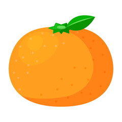 かわいいみかんのイラスト