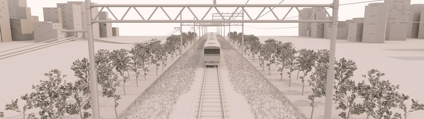 Obraz premium 電車