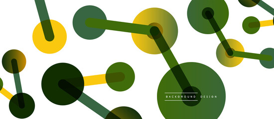 Network concept abstract background. Dots connection. Big data idea. Business template for wallpaper, banner, background or landing