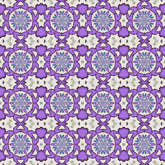 Abstract seamless pattern with various shapes. Geometric pattern