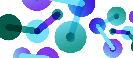 Network concept abstract background. Dots connection. Big data idea. Business template for wallpaper, banner, background or landing