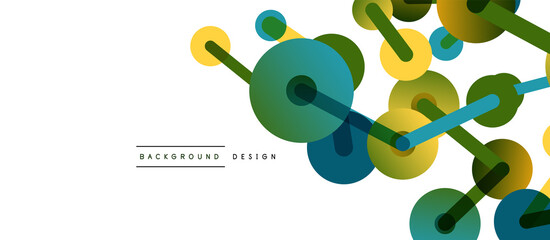 Network concept abstract background. Dots connection. Big data idea. Business template for wallpaper, banner, background or landing