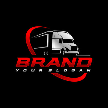 Trucking logo template