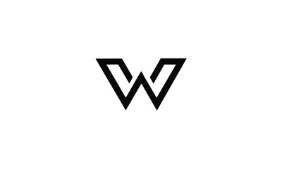alphabet W logo design