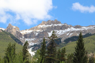 Fototapeta premium Clouds Over The Peak, Jasper National Park, Alberta