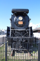 Fototapeta na wymiar old locomotive, Jasper National Park, Alberta