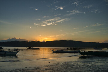 Almost sunrise. Bulalacao fishing village, Oriental Mindoro, the Philippines