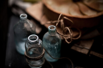 Homemade pear tart with cinnamon and sugar. Selective focus