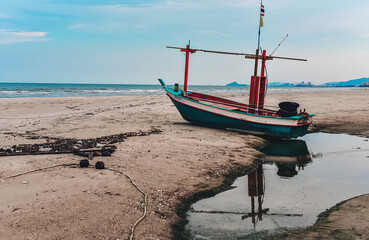 fishing boats on the beach