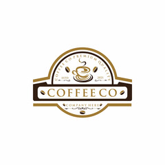 Coffee Logo design vector template.
