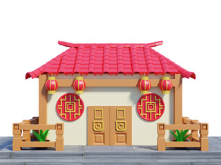 temple chinese new year concept