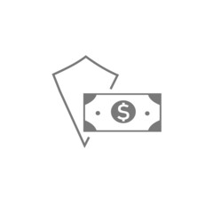 The symbol of finance security. banking security system icon. 