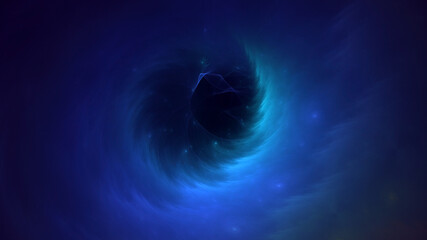 3D rendering abstract multicolor technology fractal light background