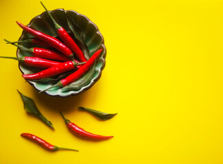 rode hete chili pepers