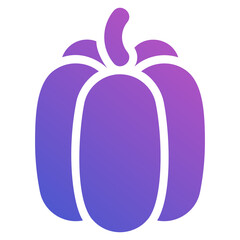 Paprika flat gradient icon