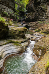 waterfall in the mountains