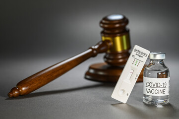 Justice loi regle juge jugement proces avocat vaccin covid-19 auto test