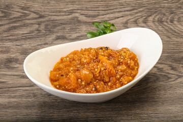 Caucasian cuisine - Mangal salad with vegetables