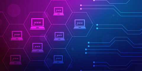 Digital Abstract technology background,2d illustration
