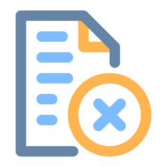 Fototapeta premium document colored line icon