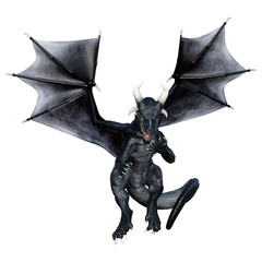 Fototapeta premium 3D Rendering Fairy Tale Dragon on White