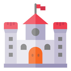 Castle flat icon