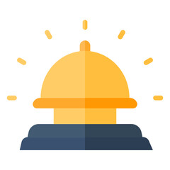 Bell Receptionist flat icon