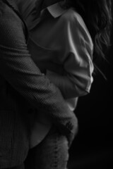 gentle touches of lovers, close-up body parts, passion and love, fuzzy image and light image blurring