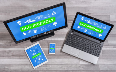 Eco friendly concept on different devices