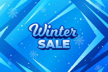 winter sale ice background