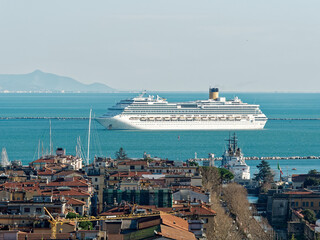 cruise ship in the gulf of la spezia