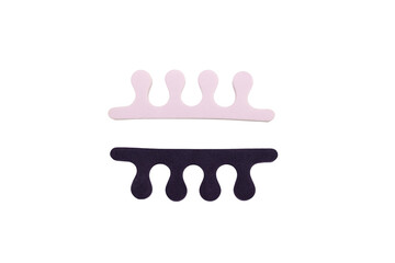 toe separators isolate on white background