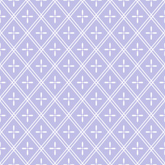 Japanese Star Flower Diamond Vector Seamless Pattern