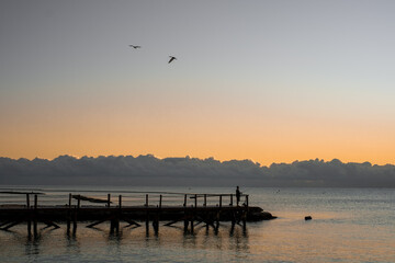 fisherman on the pier

